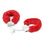 Esposas recubiertas de peluche rojo