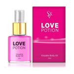 Love Potion Frutilla aceite intimo efecto calor