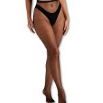 Media entera red negra diamante