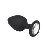 Plug Anal Mediano Joya de Silicona Negro