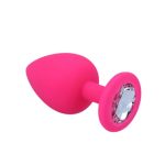 Plug Anal Mediano Joya de Silicona Rosa