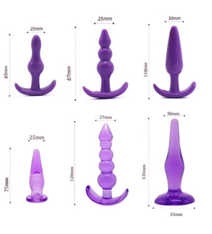 Kit de plugs anales 6 Piezas2
