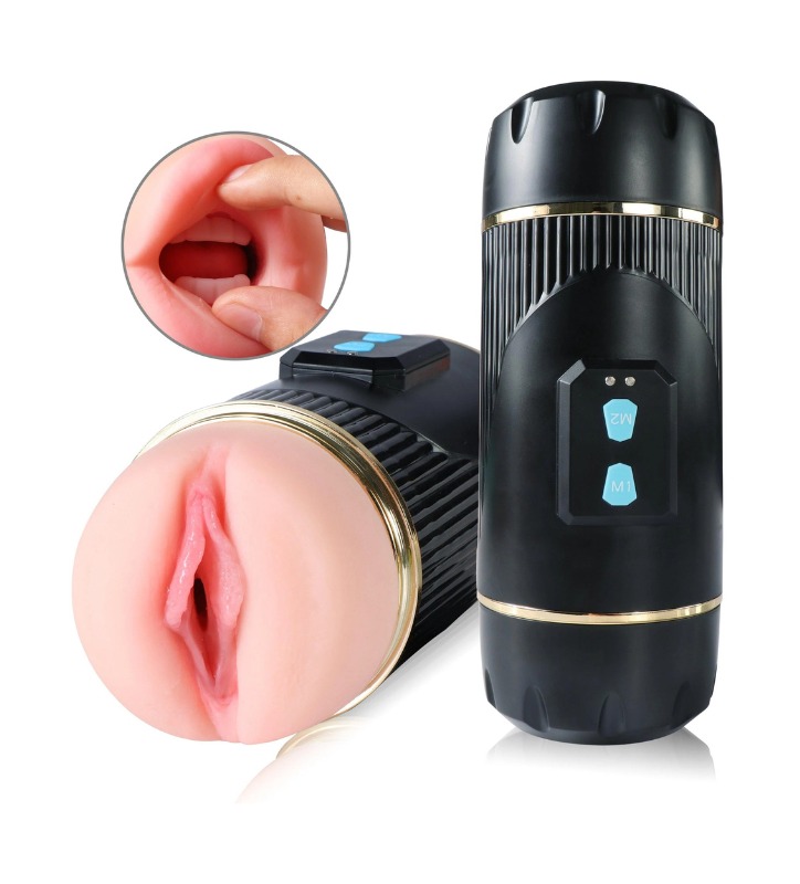 Masturbador Doble con vibrador Masturbador Doble con vibrador