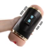 Masturbador doble con vibrador 2