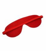 Venda para ojos cuero sintetico rojo2