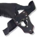 Arnés de Cuero Aro Metálico