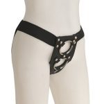 Arnes de cuero doble aro metalico