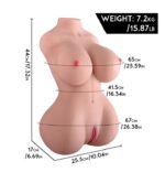 Masturbador torso realista 4